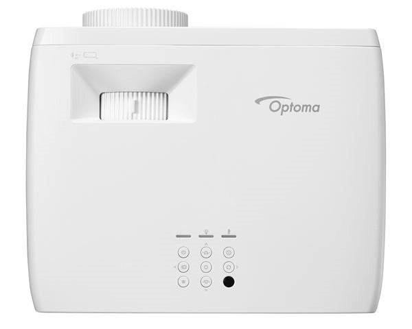 White projector with brand logo on a white background