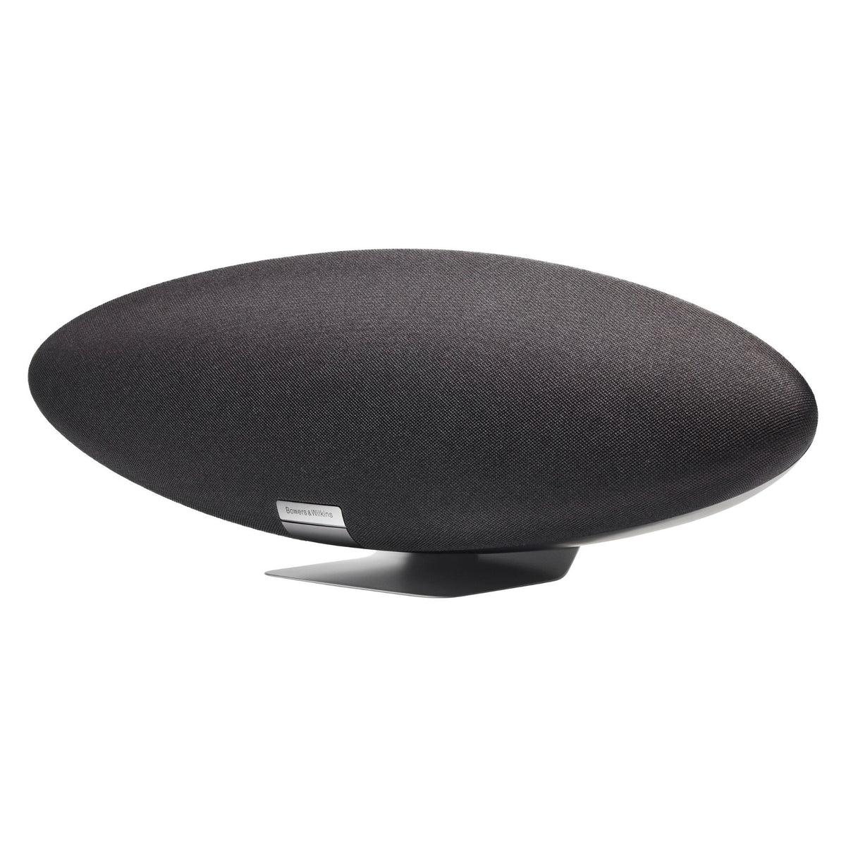 Black speaker on a white background