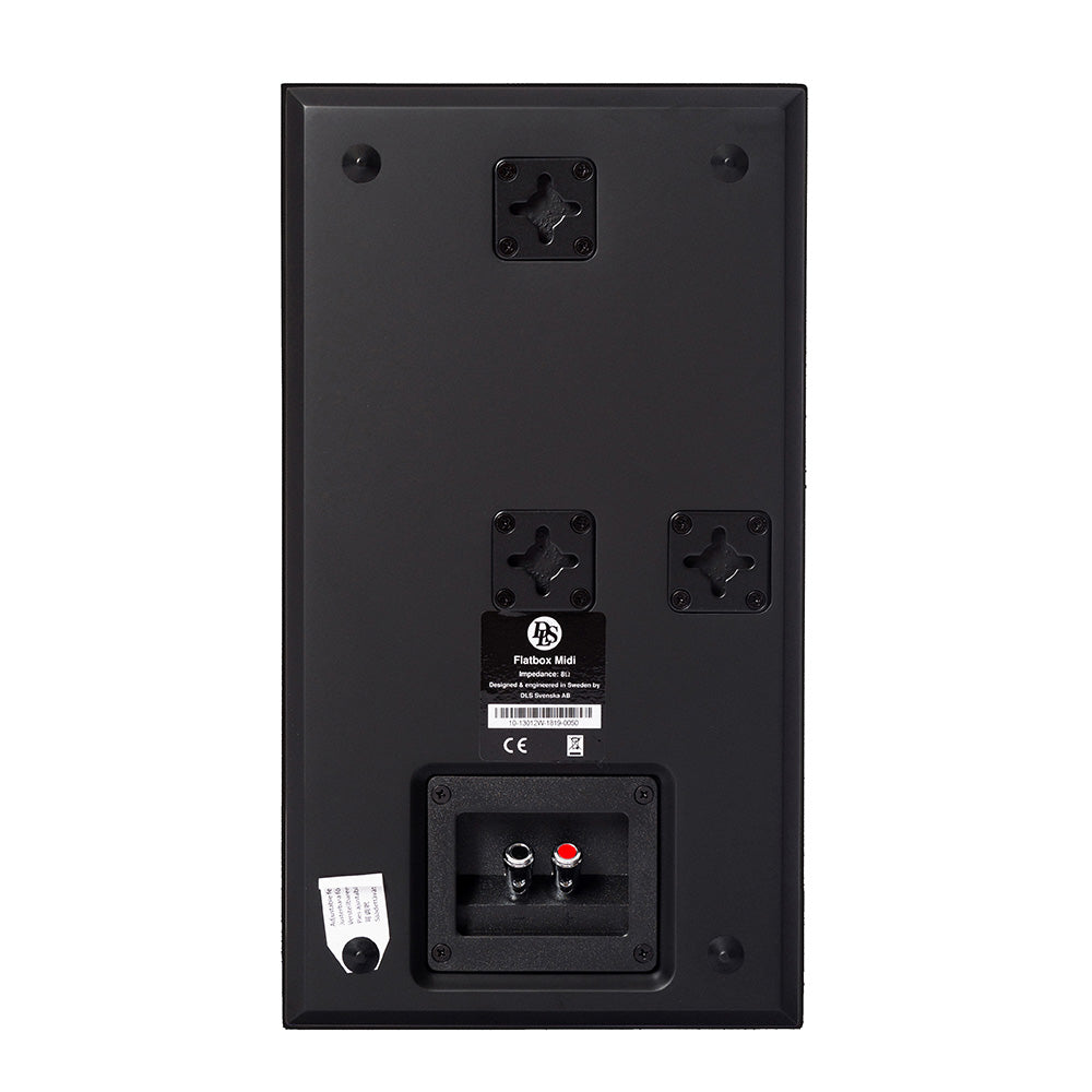 Black rectangular box on a white background