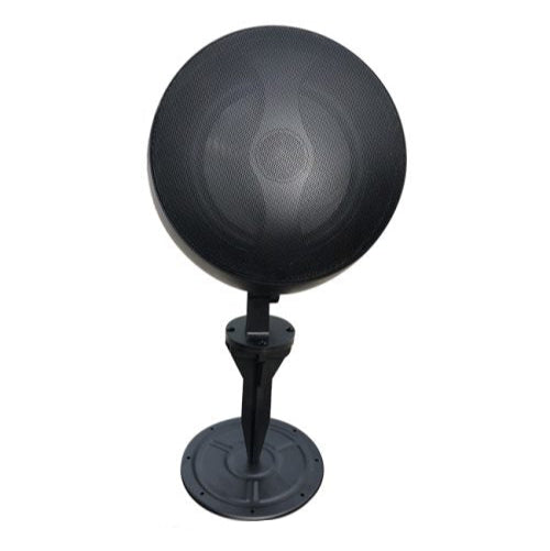 Black speaker on a white background