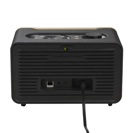 Black power strip with multiple outlets 