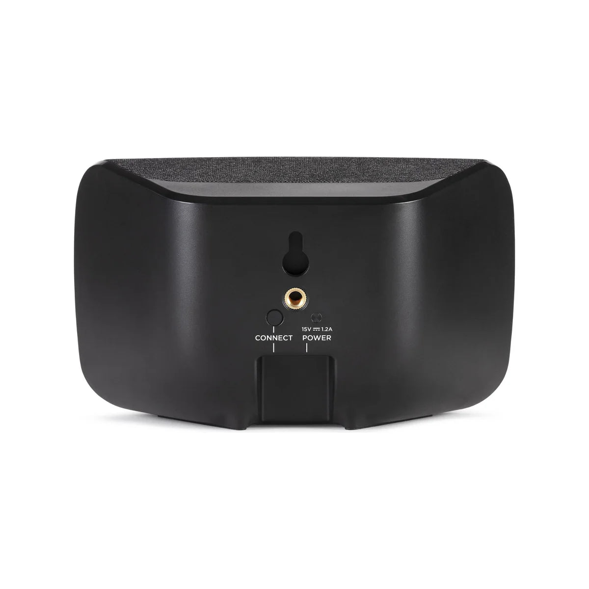 Black speaker on a white background