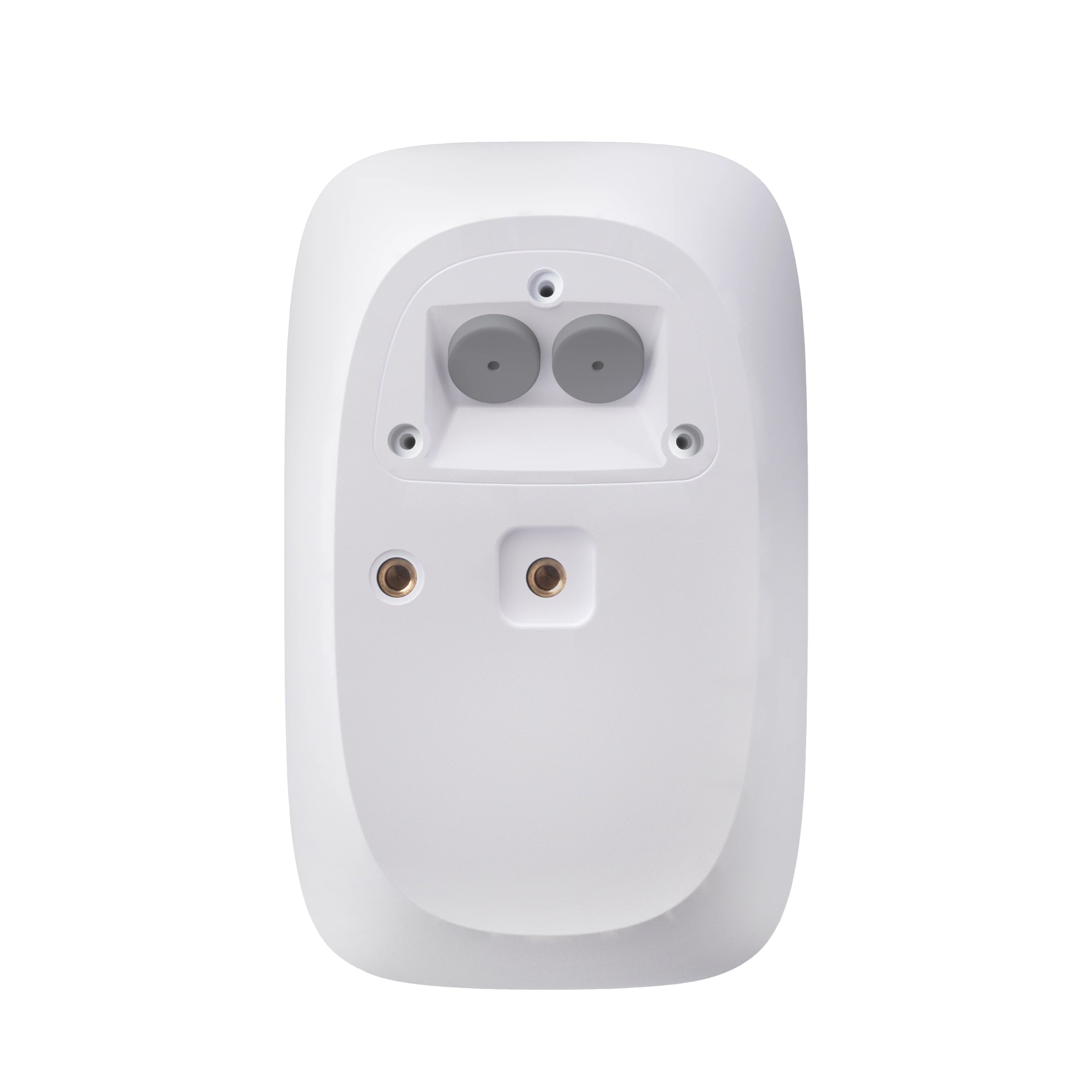White outdoor speaker on a white background