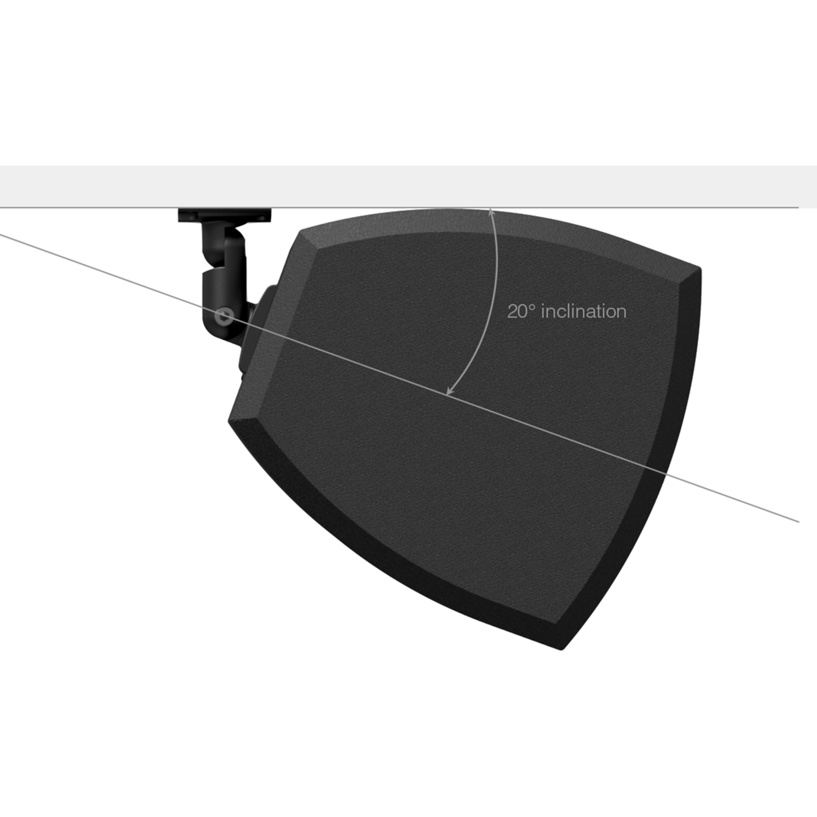 AUDAC VEXO8/B Compact High Power On-Wall Speaker