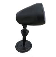 Black speaker on a white background